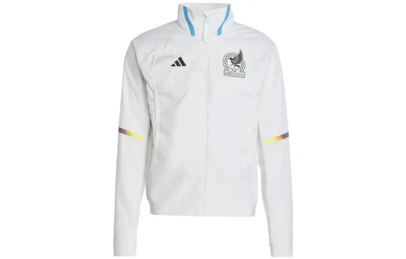 Adidas Jackets Men's White Stand Collar Moderate Other