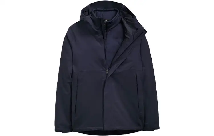 THE NORTH FACE Windbreaker Jackets Men's Blue Hooded Moderate