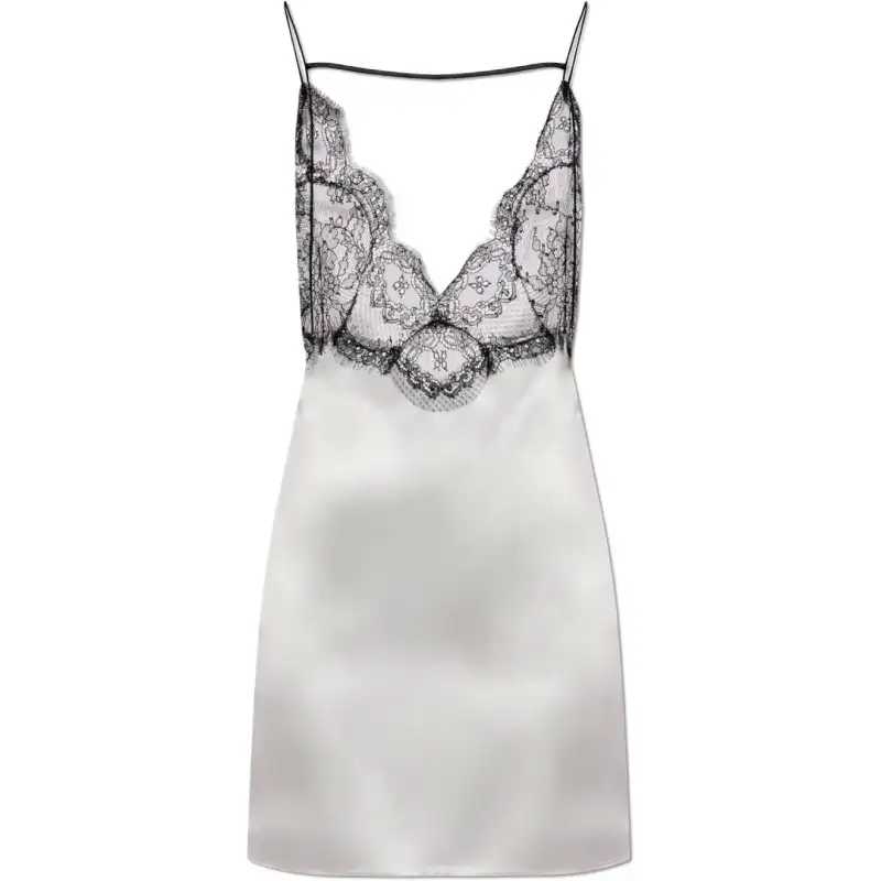GUCCI Slip Dresses Women's White Moderate Short Skirt