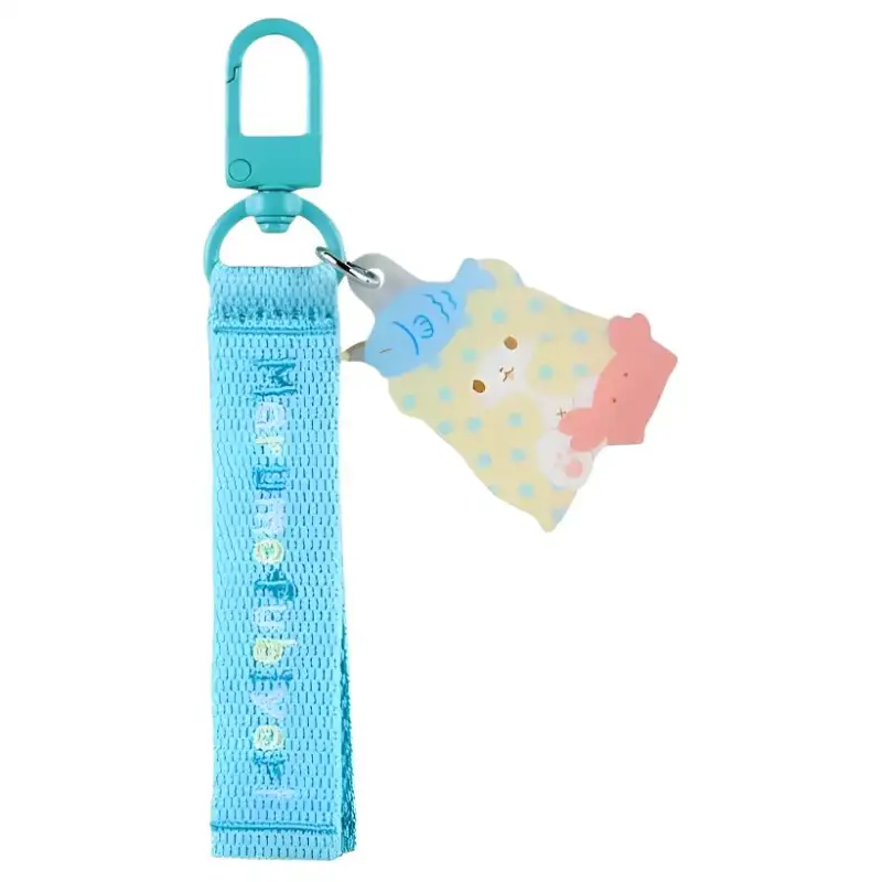 Sanrio Sanrio Cartoon Character Award Series Marumofubiyori Logo Fashion Nameplate Embroidery Bag Peripherals Women's Blue