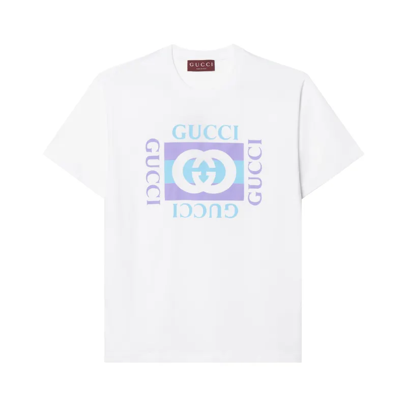 GUCCI Cotton Jersey T shirt With Print