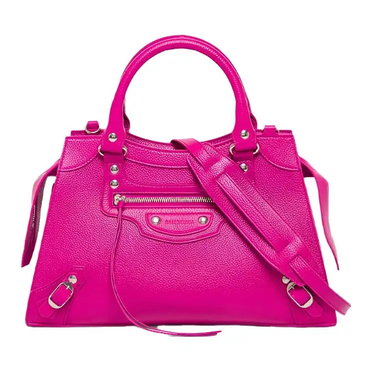 Balenciaga Grain Calfskin Shoulder Bag, Crossbody Bag, Handbag Small Women's Pink