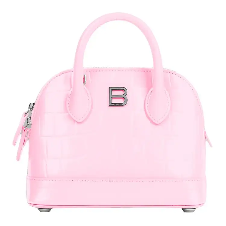 Balenciaga Ville Calfskin One Shoulder Handbag Women's Pink