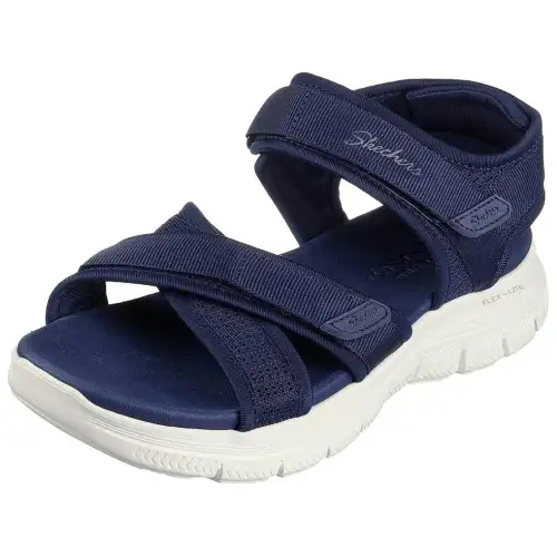 Skechers Flex Appeal 4.0 Beach Sandals Women's Blue