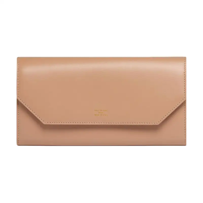 Balenciaga Smooth Calfskin Wallet Women's Dark Beige