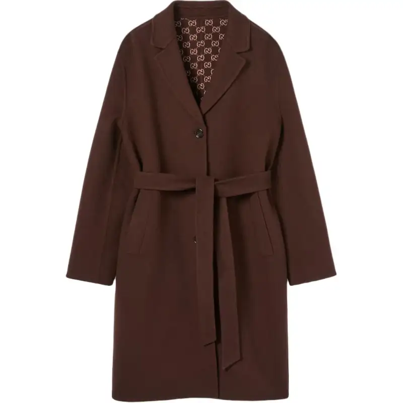 Gucci Reversible silk wool coat