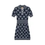 【Replicated_PM】GG jacquard polo dress