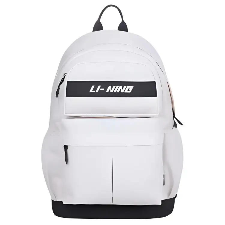 Li Ning Polyester Backpack Regular Unisex White