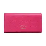 GUCCI Cow Leather Wallet Women's Rose Red