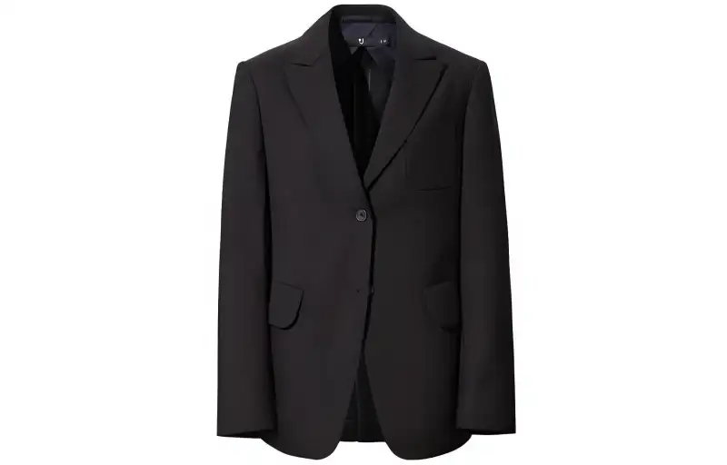 UNIQLO X Jil Sander Women'ss Wool Tailored Jacket Navy