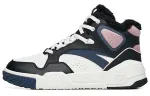 Anta Flame Abrasion Resistant High top Skateboard Shoes Women's Black White Purple