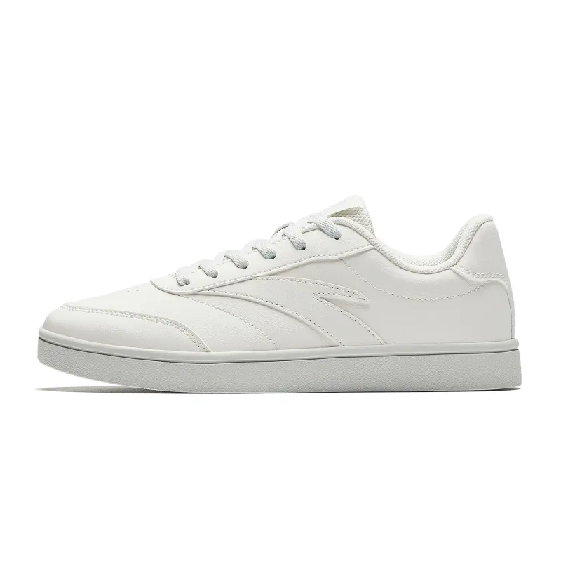 Anta Abrasion Resistant Lightweight Low top Skateboard Shoes Women's White Gray
