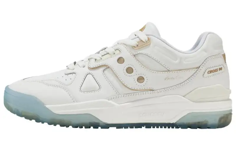 Saucony CROSS 90 Synthetic Leather Slip Resistant Cushioning Abrasion Resistant Low top Skateboard Shoes Unisex