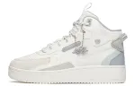 Anta Casual Slip Resistant Abrasion Resistant High top Skateboard Shoes Women's White Gray