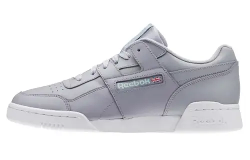 Reebok Workout Skateboard Shoes Men's Low Top Light Gray