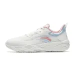 Anta Fabric Low top Trendy Versatile Training Shoes Women's Papyrus White/Light Pink Blue/Frost Pink