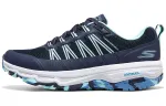 Skechers Go Run Trail Altitude Comfortable Low top Outdoor Shoes Women's Marine Blue Light Green