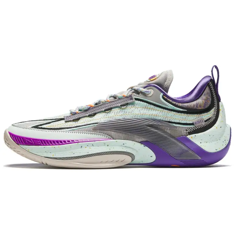 Anta Zap 1 ESG Cushioning, Wear Resistant Low top Basketball Shoes Men's Blue Gray Black