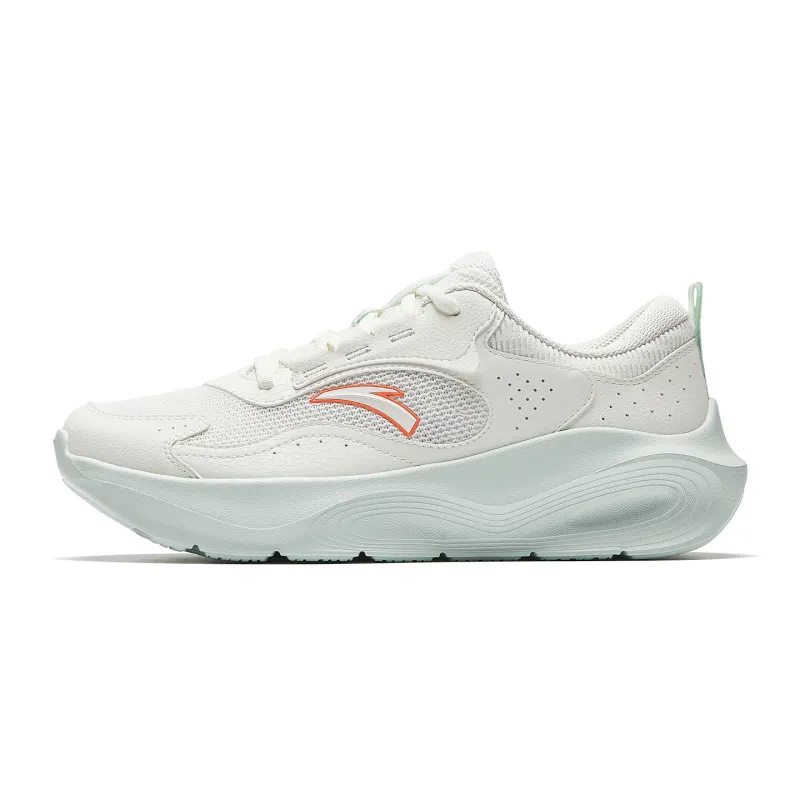 Anta Light Interpretation Low top Training Shoes Women's Ivory White/Oxygen Green