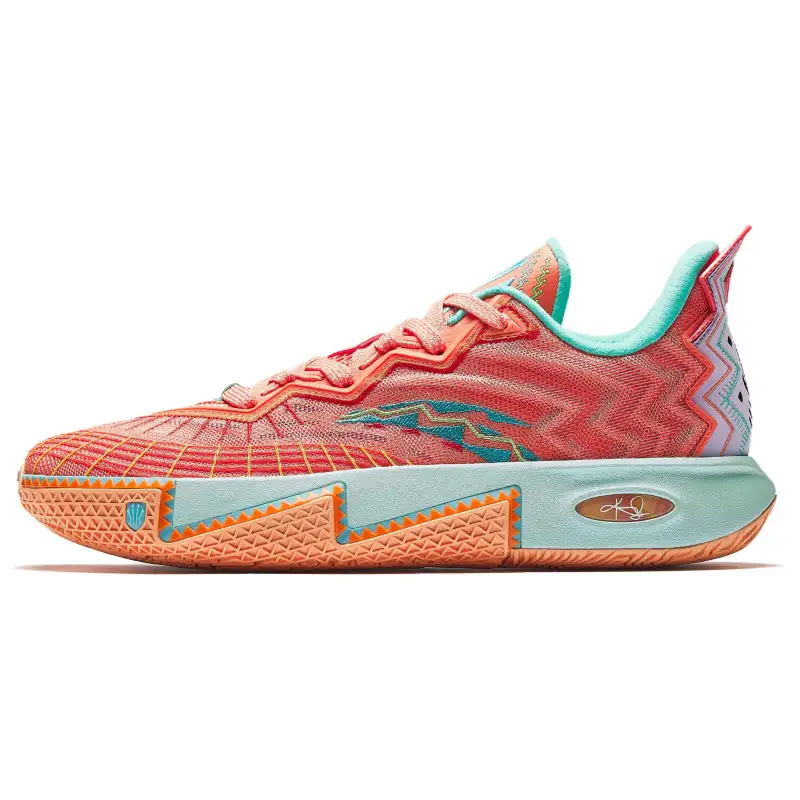 ANTA KAI 2 Basketball Shoes Men's Low Top Green Orange
