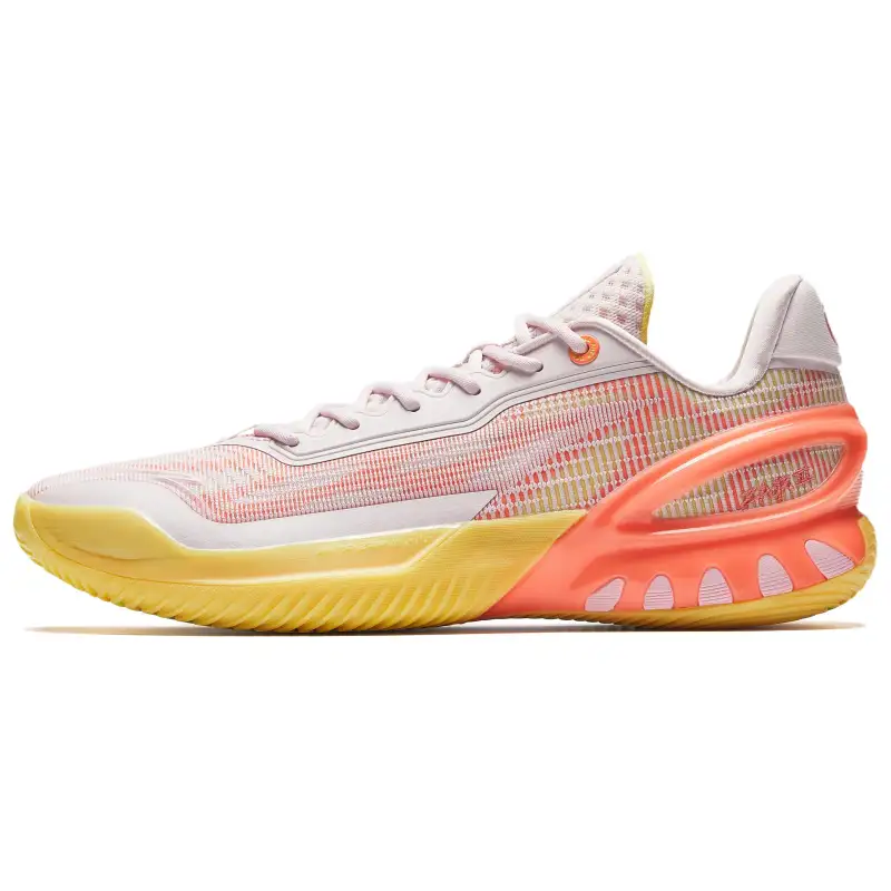 Anta Zap 3 Low top Front Fork Carbon Plate Basketball Shoes Men's Pink Orange