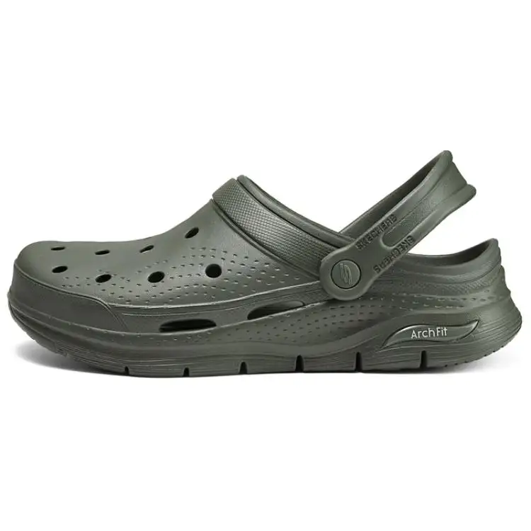Skechers Arch Fit Valiant Clogs Men's Olive Green