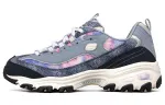 Skechers D'Lites 1.0 Textile, Synthetic Leather Comfortable Low top Chunky Sneakers Women's Marine Blue