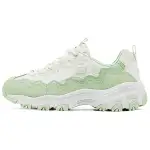 Skechers DLITES Abrasion Resistant Low top Chunky Sneakers Women's White Green