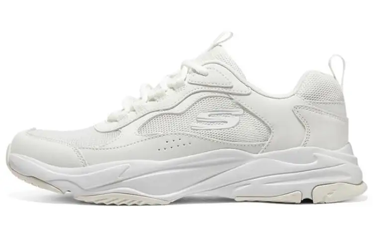 Skechers D'Lites 4.0 Arizin Textile, Synthetic Leather Low top Chunky Sneakers Men's White