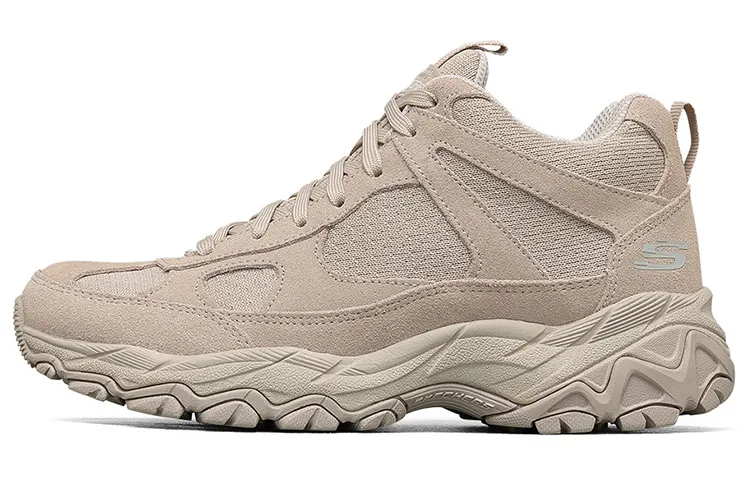 Skechers D'LITES Collection Textile, Synthetic Leather High top Chunky Sneakers Women's Taupe