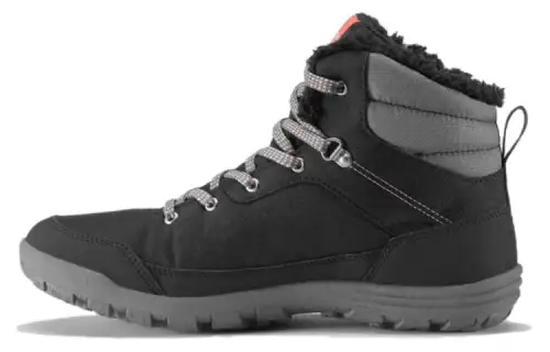DECATHLON SH100 Comfortable Minimalist Style Hiking, Fleece Lined And Padded Snow Boots Women's Black