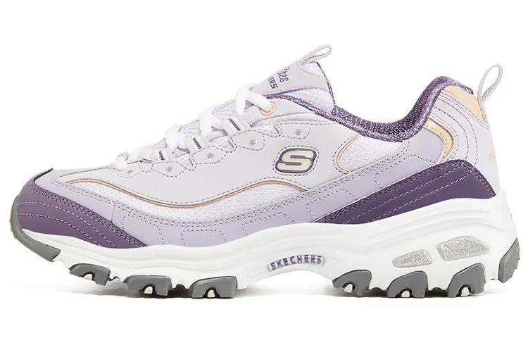 Skechers D'Lites 1.0 Low top Chunky Sneakers Women's White Purple