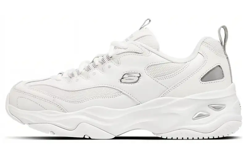 Skechers D'Lites 4.0 4.0 Low top Chunky Sneakers Women's White Gray