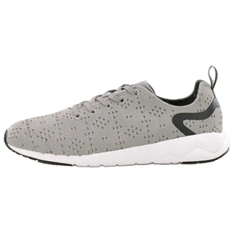 Li Ning Heather Abrasion Resistant Breathable Low top Running Shoes Men's Gray White Black