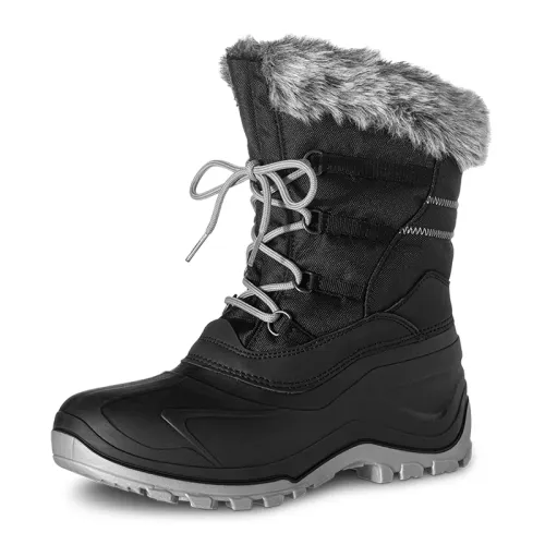 TREZETA Waterproof High top Outdoor Shoes Unisex Black