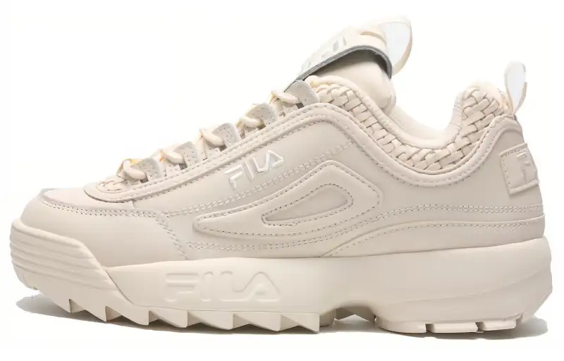 FILA Disruptor 2 Abrasion Resistant Breathable Low top Chunky Sneakers Women's Beige