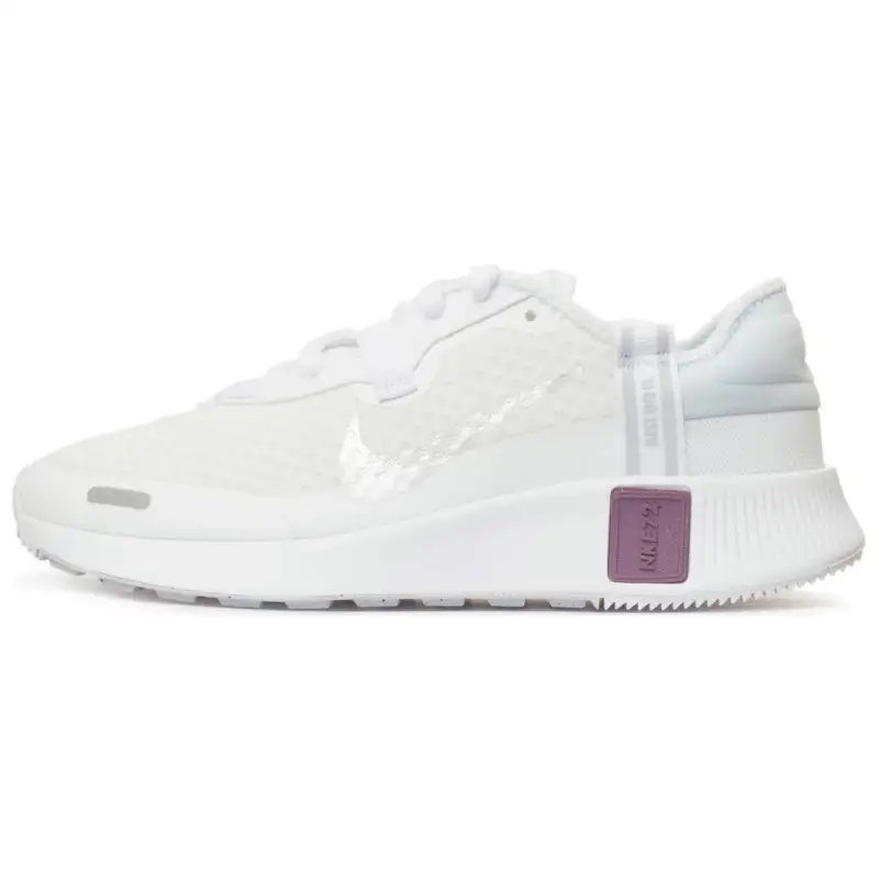 Nike Women's REPOSTO Slip Resistant Abrasion Resistant Low top Running Shoes Women's White Gray