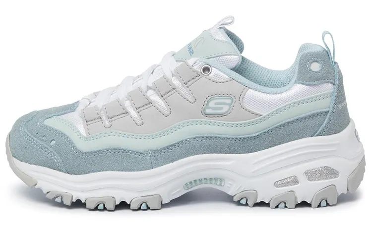 Skechers D'Lites 1.0 Low top Chunky Sneakers Women's Blue Gray