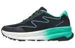 Skechers Textile, Artificial Leather Low top Running Shoes Women's Black Green