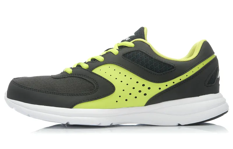 Li Ning Hongyan Synthetic Leather, Mesh Cushioning Slip Resistant Abrasion Resistant Low top Running Shoes Men's