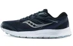 Saucony Cohesion 13 Slip Resistant, Breathable, Lightweight Low top Running Shoes Men's Dark Blue Silver