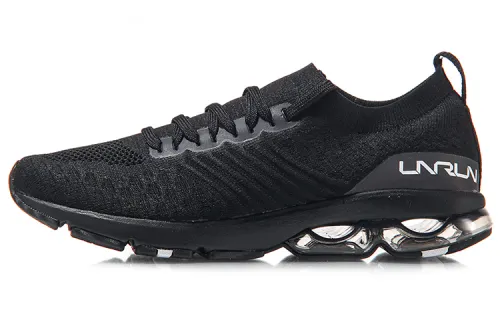 Li Ning Half Air Cushion Comfortable Running Shoes Unisex Black
