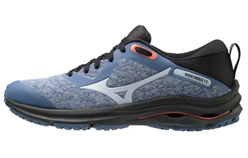 Mizuno Wave Rider TT 2 Slip Resistant, Abrasion Resistant, Breathable Running Shoes Women's Blue Black