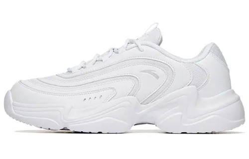 Anta Abrasion Resistant Low top Running Shoes Men's Anta White