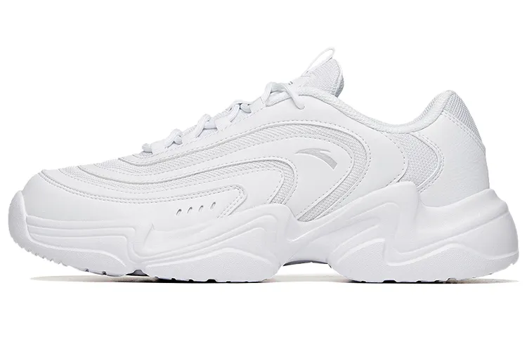 Anta Abrasion Resistant Low top Running Shoes Men's Anta White