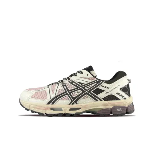 Asics Gel Kahana 8 Slip Resistant Low top Casual City Commuting Running Shoes Unisex Black White Pink