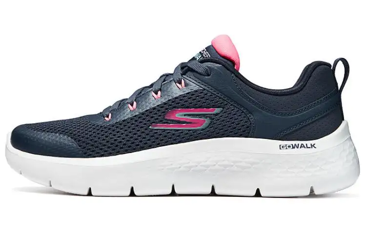 Skechers Go Walk Fle Comfortable Low top Casual Running Shoes Women's Black Red