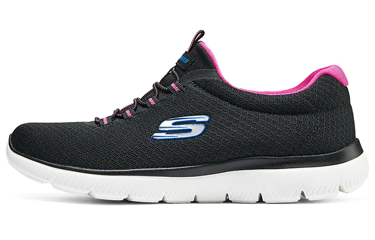Skechers Summits Cushioning Breathable Low top Casual Shoes Women's Black Red