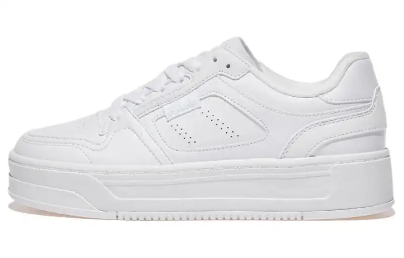 FILA Court Ball Color 100 Lightweight Low top Casual Shoes Unisex White Korean Style