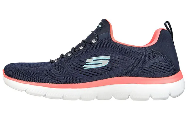 Skechers Summits Fabric Low top Casual Shoes Women's Blue Pink